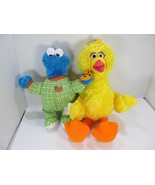 Sesame Street Nanco Cookie Monster PJs &amp; Gund Big Bird Stuffed Animal Lo... - £11.08 GBP
