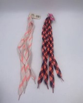 Set Of Two Vintage Neon Fat Laces And Wild Laces Shoestrings 45” - £8.22 GBP