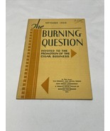 Vintage The Burning Question Septembe 1930 Tobacco Magazine Paper Epheme... - €17,18 EUR