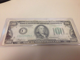 RARE $100FV (Lime Green) Series-1934 Franklin $100 Federal Reserve Note!!  20130 - $215.04
