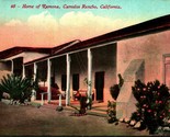Home Ramona&#39;s Marriage Place San Diego California CA UNP DB Postcard Unu... - $4.04