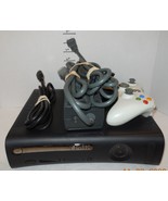 Microsoft Xbox 360 Matte Black Console with Power Adapter Controller HDMI - $1,921.44 MXN