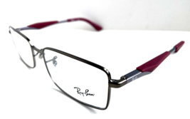 Ray-Ban RB 6284 2620 53mm Silver /Red Rectangular Men&#39;s Eyeglasses Frame - $1,651.66 MXN