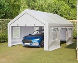 Outdoor 13X20 Ft Carports, Heavy Duty Canopy Storage Shed With Mesh Wind... - $708.99