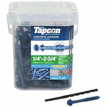 TAPCON 1/4 in. x 2-3/4 in. HEX WASHER HEAD SCREW ANCHOR 150CT - $47.93