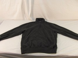 Adult Men Nautica Quarter Zipper Pullover Sweatshirt Dark Gray Comfortable 30739 - £18.08 GBP