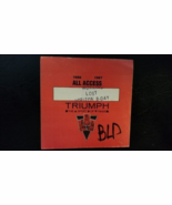 TRIUMPH - 1986 SPORT OF KINGS TOUR VINTAGE CHICAGO ORIGINAL CLOTH BACKST... - $10.00