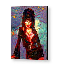 Framed Elvira Mistress oF the Dark Abstract Art Print Lim Ed w/signed COA - £14.81 GBP