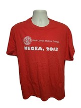 2013 Negea Weill Cornell University Medical College Adult Red XL TShirt - £11.66 GBP