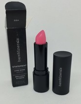 New in Box bareMinerals Statement Luxe Shine Lipstick in BIBA (Pink) Ful... - £6.46 GBP