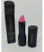 New in Box bareMinerals Statement Luxe Shine Lipstick in BIBA (Pink) Ful... - £6.51 GBP