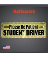 Student Driver Reflective Magnetic Decal Sign Car Bumper Sticker - £5.36 GBP