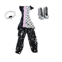 Monster High Scarah Screams I Heart Fashion Outfit 4 Piece Set Leggings Belt - £19.52 GBP