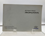 2013 Hyundai Sonata Owners Manual N02B12006 - $31.49