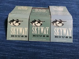 514A~ x3 Matchbook Cover Skyway House Freddie&#39;s Bakersfield CA Meadows F... - $8.80