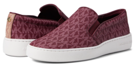 Womens Michael Kors Keaton Slip-On Dark Berry Multi 7 M Signature NEW NIB - $98.00