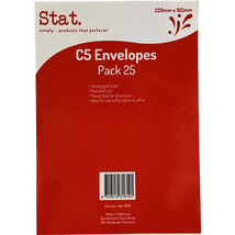 Stat Peal &amp; Seal Envelope 25pk (Kraft) - C5 - £24.34 GBP