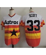 Astros #33 Mike Scott Jersey Old Style Uniform Tequila Sunrise - €39,08 EUR