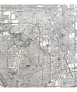 Buffalo City Map 1935 New York Antique Atlas Street View 14 x 11&quot; LGAD99 - €34,31 EUR