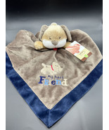 Carter&#39;s My Best Friend Puppy Dog Lovey Security Blanket Blue Brown Tan NWT - $40.00