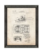 Self-steering Toy Vehicle Patent Print Old Look with Black Wood Frame - £19.26 GBP+