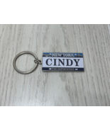 CINDY keychain blue white New York the Empire State license plate metal ... - £7.92 GBP