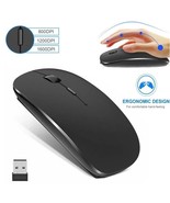 Wireless Mouse 2.4GHz Slim Portable 1600DPI with USB Receiver for Laptop... - £7.90 GBP