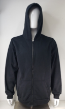 Full-Zip Hoodie Fleece Jacket Long Sleeve Black Sweatshirt  Small SKU #0... - £17.30 GBP