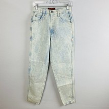 Bonjour Womens Juniors 9 / 10  Light Acid Wash All Cotton Skinny Leg Jeans Vtg - £13.15 GBP