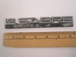 Vintage Metal Car Emblem Script Buick Le Sabre Limited [Y64E3] - $13.44