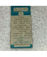 JIMI HENDRIX EXPERIENCE 1970 TICKET Randall&#39;s Isl NEW YORK POP FESTIVAL ... - $249.98