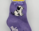 Vintage Little Big Dogs Purple Baby Girl Socks 6-12-18 mos 90s Y2K NEW d... - $29.69