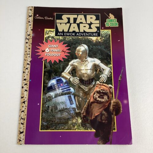 Golden Books Star Wars An Ewok Adventure Coloring Book Giant Fold Out Vi... - $16.78