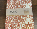 HOUSE &amp; GARDEN Oak Leaf Medallion Printed Tablecloth Gold Burnt Orange 6... - $34.97
