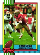 1990 Topps Roger Craig San Francisco 49ers 12 NFL Football Card - £1.17 GBP