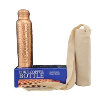 99.76%~ 100% Pure Vesla Copper Water Bottle For Drinking, Copper Bottle, Copper  - £54.38 GBP