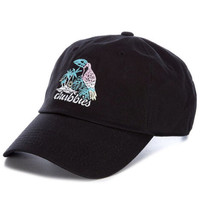 Chubbies Tropical Toucan Embroidered Baseball Hat Black New Summer Beach - £23.20 GBP