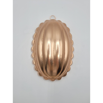 Copper Jello Gelatin Cake Mold Oval Scalloped Vintage Home Decor Pans Tins - $118.52 MXN