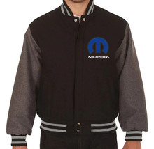 DSHARKS Mopar Black Wool Grey Genuine Leather Sleeves Varsity Jacket - $150.00+ DSHARKS Mopar Black Wool Grey Genuine Leather Sleeves Varsity Jacket - $150.00+