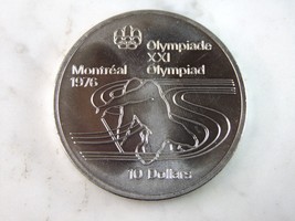 1975 $10 Canadian &#39;76 Montreal Summer Olympics Coin E45 - £51.87 GBP