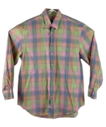 Peter Millar Shirt Men’s Size XL Pastel Multicolor Plaid Button Down Eas... - £19.70 GBP