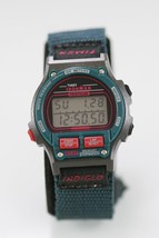 Timex Ironman Donna Orologio Grigio Plastica Nylon Data Luce Chron Allarme 100m - £31.83 GBP