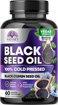 Black Seed Oil 1000mg Premium Cold Pressed Non-GMO Vegan Premium BlackSeed - £11.90 GBP