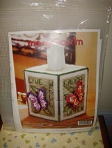 Mary Maxim Plastic Canvas Butterfly Tissue Box Cover - $17.49