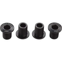 Wolf Tooth Chainring Bolts for 104 x 30T Rings (10 mm long) 4-Pieces, Black - £29.09 GBP