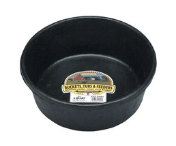 Little Giant HP2 DuraFlex Rubber Feeder Pan – 4 Qt – Black - $14.84
