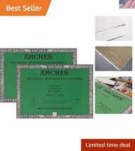Watercolor Paper Block, Cold Press, 7" x 10", 140 Pound - DOUBLE PACK - $237.77