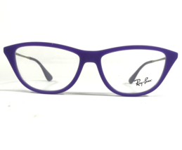 Ray-Ban Eyeglasses Frames RB7042 5470 Purple Silver Cat Eye Full Rim 54-14-140 - £31.84 GBP