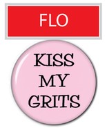 FLO from Mel&#39;s Diner on ALICE Television Series w/ Magnet Fastener Name ... - £15.17 GBP