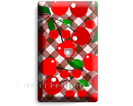 red hot cherries gingham plaid phone telephone cover wall plate newborn ... - $225.06 MXN